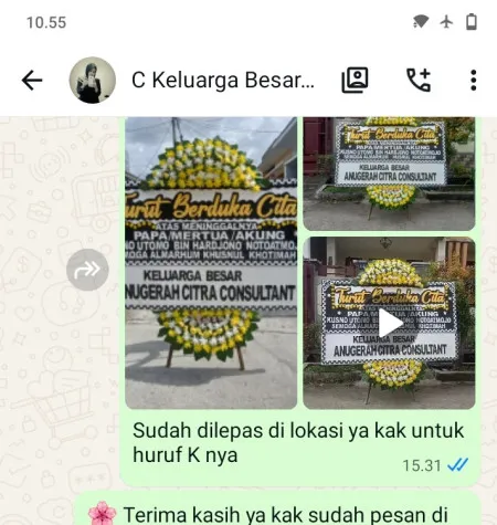 Pengiriman Papan Bunga Duka Tanjakan Krangkeng